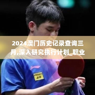 2024澳门历史记录查询三月,深入研究执行计划_职业版VJI13.27