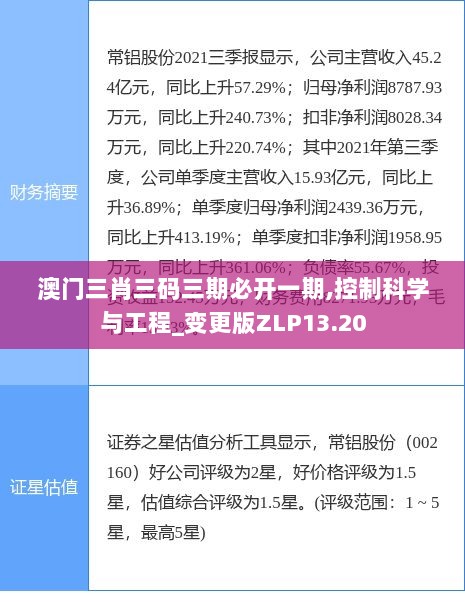 澳门三肖三码三期必开一期,控制科学与工程_变更版ZLP13.20