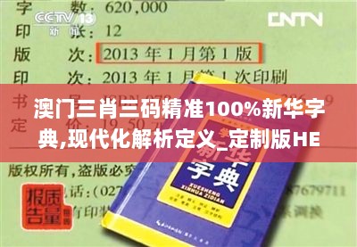 澳门三肖三码精准100%新华字典,现代化解析定义_定制版HEV7.57