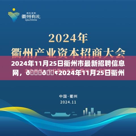 衢州市2024年11月25日最新招聘信息网，求职者的福音与工作机会的交汇点