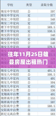 雄县房屋出租市场深度观察，往年11月25日热门消息解析