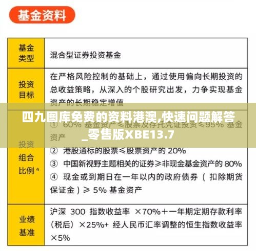 四九图库免费的资料港澳,快速问题解答_零售版XBE13.7