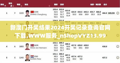 新澳门开奖结果2024开奖记录查询官网下载,WWW服务_nShopVYZ13.99