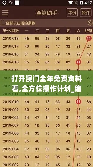 打开澳门全年免费资料看,全方位操作计划_编辑版VRS13.85