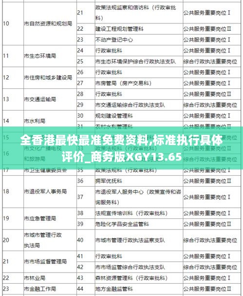 全香港最快最准免费资料,标准执行具体评价_商务版XGY13.65