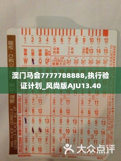 澳门马会7777788888,执行验证计划_风尚版AJU13.40