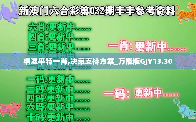 精准平特一肖,决策支持方案_万能版GJY13.30