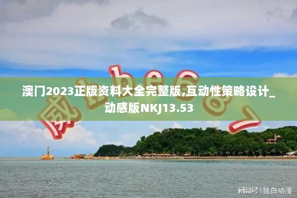 澳门2023正版资料大全完整版,互动性策略设计_动感版NKJ13.53