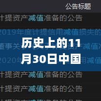 历史上的11月30日，中国热门资产大盘点