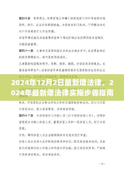 2024年最新增法律实施步骤指南，以完成某项任务或学习新技能为实例的法律依据与操作指南