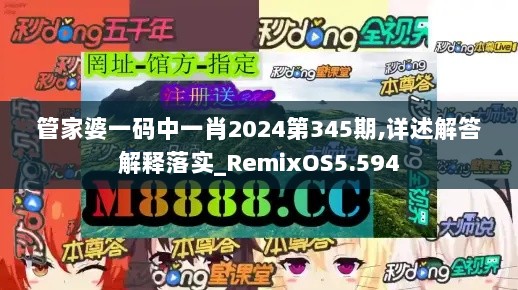 管家婆一码中一肖2024第345期,详述解答解释落实_RemixOS5.594