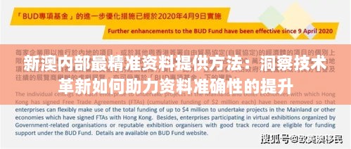 新澳内部最精准资料提供方法：洞察技术革新如何助力资料准确性的提升