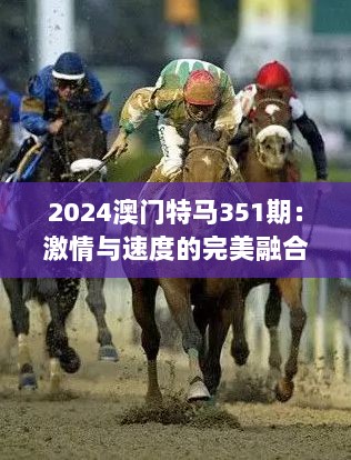 2024澳门特马351期：激情与速度的完美融合