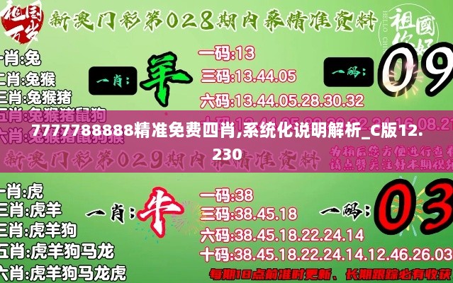 7777788888精准免费四肖,系统化说明解析_C版12.230