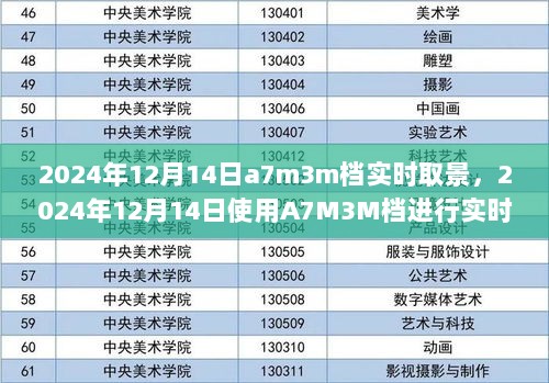 2024年12月14日使用A7M3M档实时取景的步骤指南