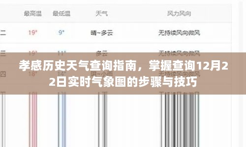 孝感历史天气查询指南，掌握查询实时气象图的步骤与技巧，以12月22日为例