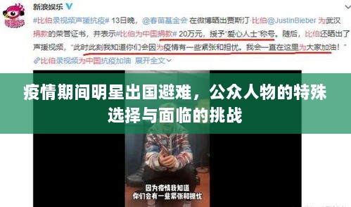 疫情期间明星出国避难，公众人物的特殊选择与面临的挑战