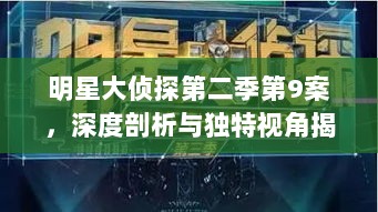 明星大侦探第二季第9案，深度剖析与独特视角揭秘