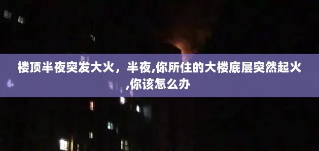 楼顶半夜突发大火，半夜,你所住的大楼底层突然起火,你该怎么办 