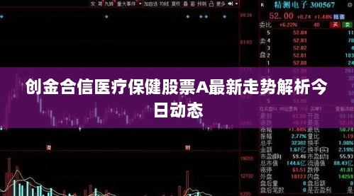 创金合信医疗保健股票A最新走势解析今日动态